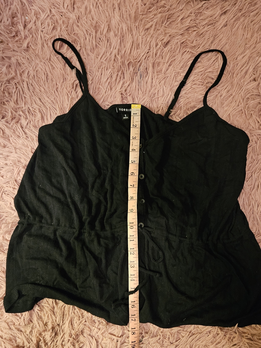 Torrid✨️Black Button-Front Tank - Picture 5 of 9